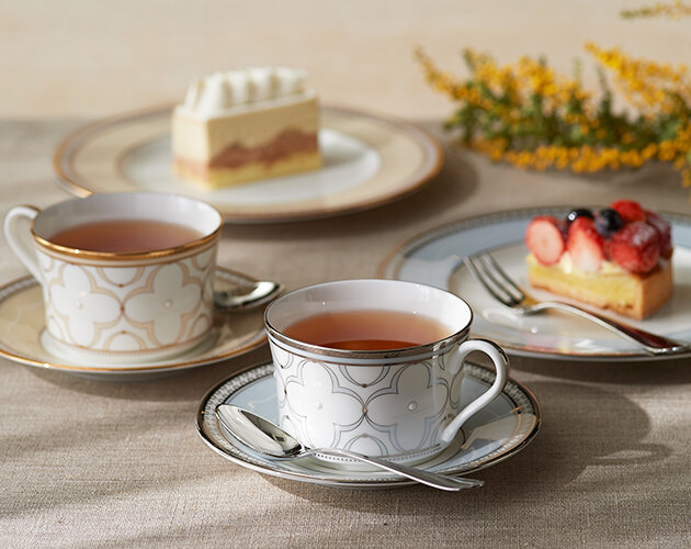 コーヒー/紅茶 碗皿 2客セットノリタケ グランブロシェ カップ
