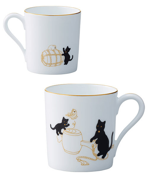 特集 ［大倉陶園］縁起・技法特集 黒猫親子-縁起物語-Ⅱ シリーズ