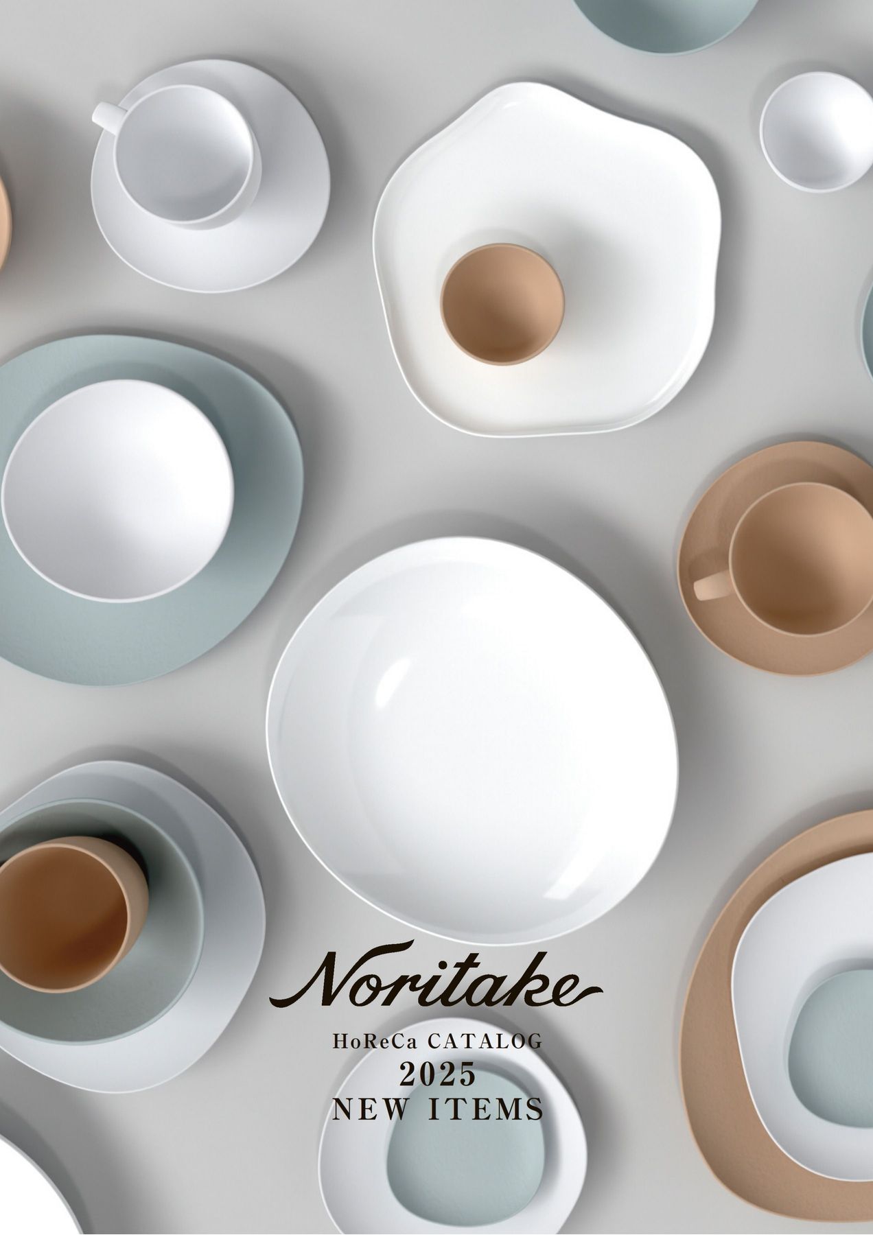 A brochure and pamphlet collection カタログ… ノリタケHoReCaカタログ（2025年新商品）